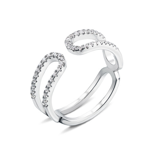 Серебряное кольцо с фианитами (1RI50552/0-R)