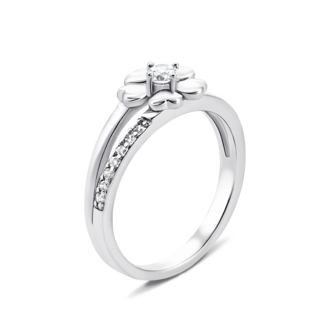 Серебряное кольцо «Цветок» с фианитами (1RI50560)