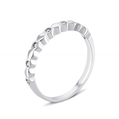 Серебряное кольцо с фианитами (1RI50654-R)