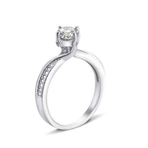 Серебряное кольцо с фианитами (1RI56594)