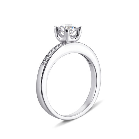 Серебряное кольцо с фианитами (1RI56597-R)