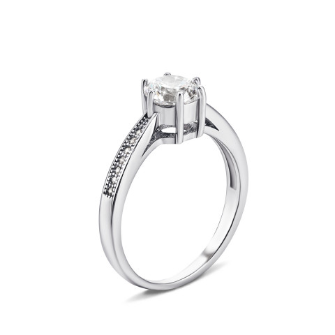 Серебряное кольцо с фианитами (1RI56847)