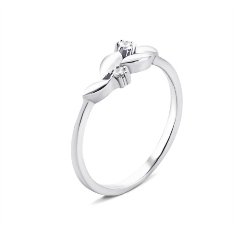 Серебряное кольцо с фианитами (1RI57183)