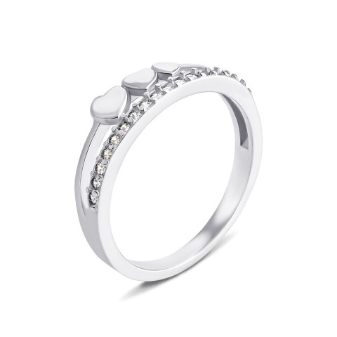 Серебряное кольцо с фианитами (1RI57345)