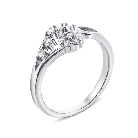 Серебряное кольцо с фианитами (1RI57452-R)