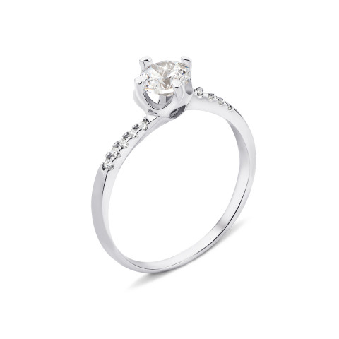 Серебряное кольцо с фианитами (1RI57656-R)
