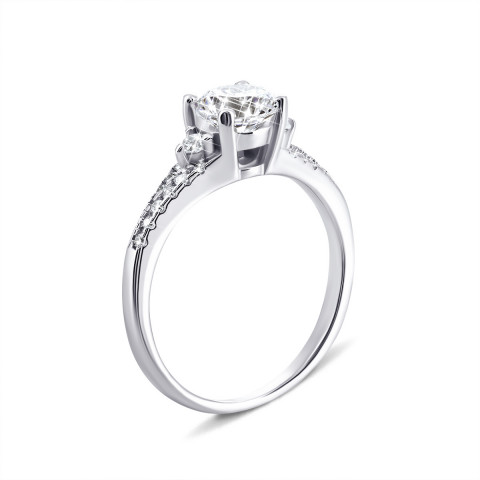 Серебряное кольцо с фианитами (1RI57666-R)