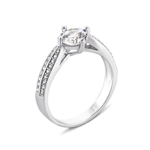 Серебряное кольцо с фианитами (1RI57711)