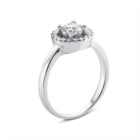 Серебряное кольцо с фианитами (1RI57732)