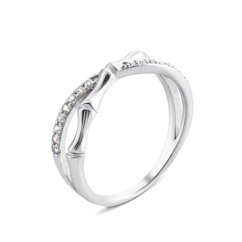 Серебряное кольцо с фианитами (1RI58106)