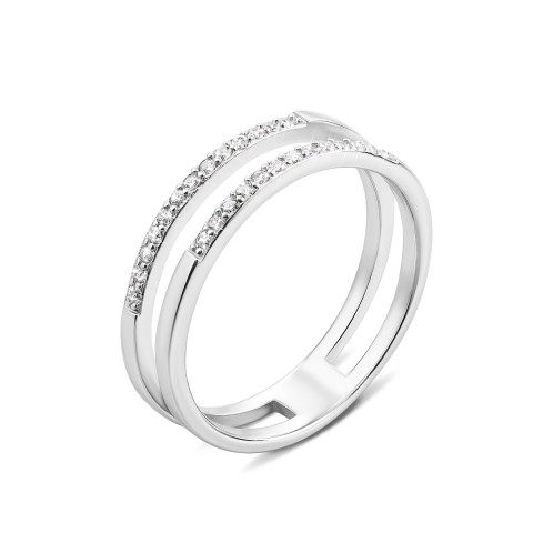 Серебряное кольцо с фианитами (1RI58146-R)
