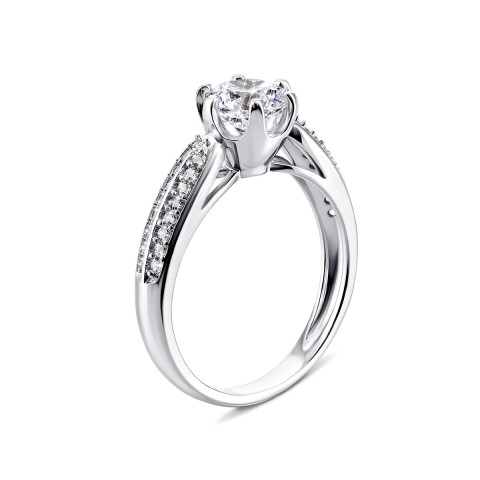 Серебряное кольцо с фианитами (1RI58278-R)