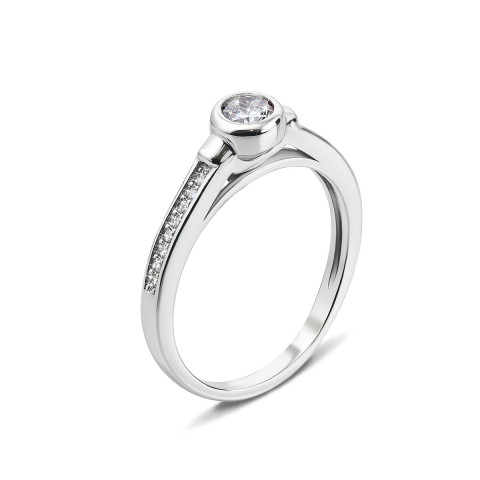 Серебряное кольцо с фианитами (1RI58308-R)