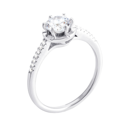 Серебряное кольцо с фианитами (1RI58454)