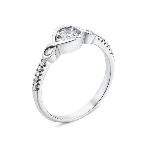 Серебряное кольцо с фианитами (1RI58589-R)