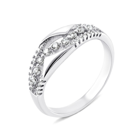 Серебряное кольцо с фианитами (1RI58598-R)