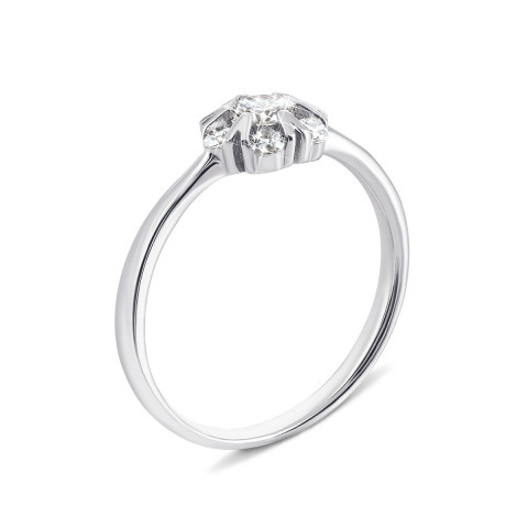 Серебряное кольцо с фианитами (1RI58670-R)