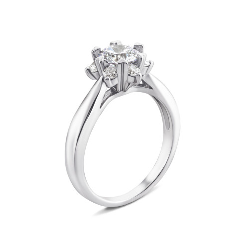 Серебряное кольцо с фианитами (1RI59146)