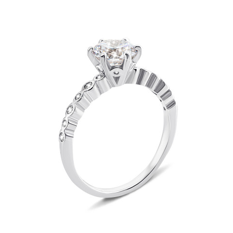 Серебряное кольцо с фианитами (1RI59291)