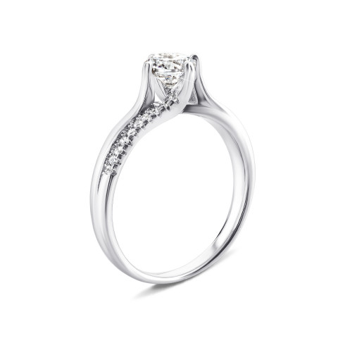 Серебряное кольцо с фианитами (1RI59804)