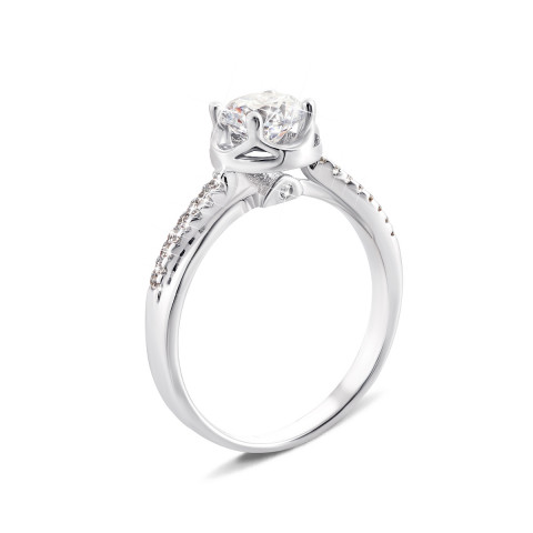 Серебряное кольцо с фианитами (1RI59836)