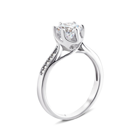 Серебряное кольцо с фианитами (1RI59912)