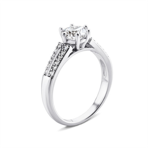Серебряное кольцо с фианитами (1RI59916)