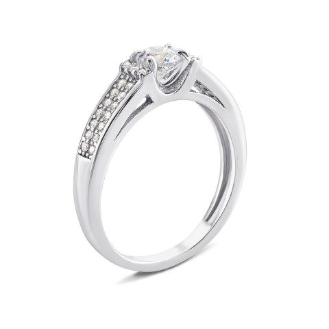 Серебряное кольцо с фианитами (1RI60116)