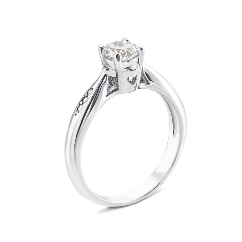 Серебряное кольцо с фианитами (1RI60250)