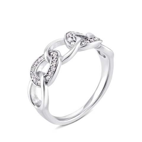 Серебряное кольцо с фианитами (1RI60257-R)