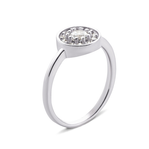 Серебряное кольцо с фианитами (1RI60289)