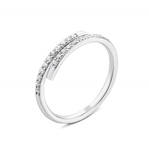 Серебряное кольцо с фианитами (1RI62340/0-R)