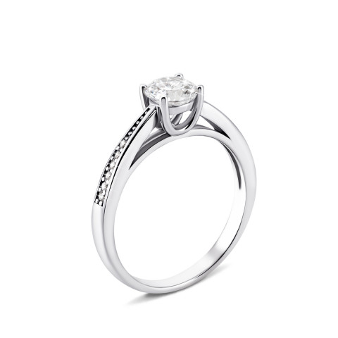 Серебряное кольцо с фианитами (1RI62627)