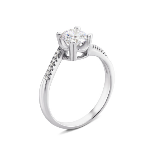 Серебряное кольцо с фианитами (1RI62641)
