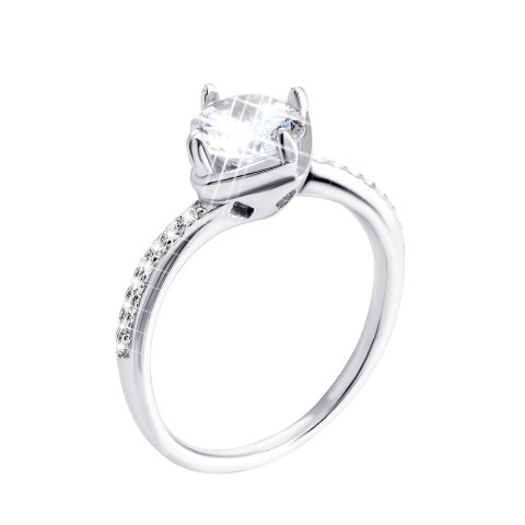 Серебряное кольцо с фианитами (1RI62924)