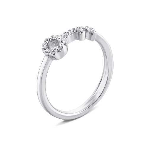 Серебряное кольцо с фианитами (1RI63141)