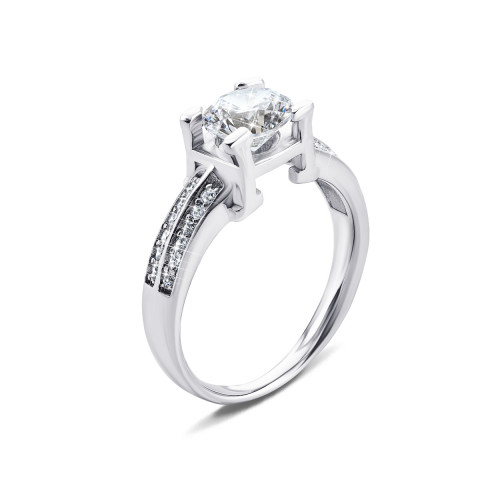 Серебряное кольцо с фианитами (1RI63389)