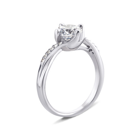 Серебряное кольцо с фианитами (1RI63395)