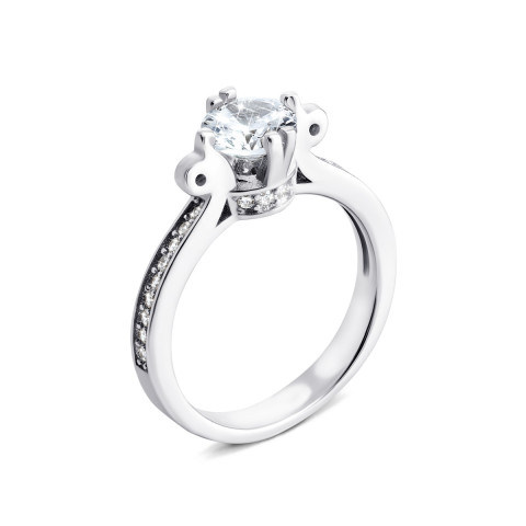 Серебряное кольцо с фианитами (1RI68428)