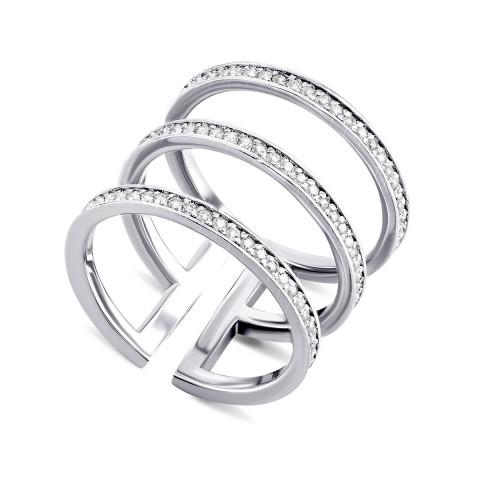 Серебряное кольцо с фианитами (500019-Р)