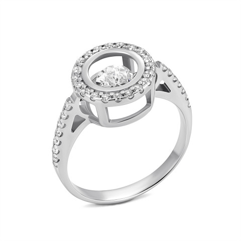 Серебряное кольцо с фианитами (500837-Р л.к)