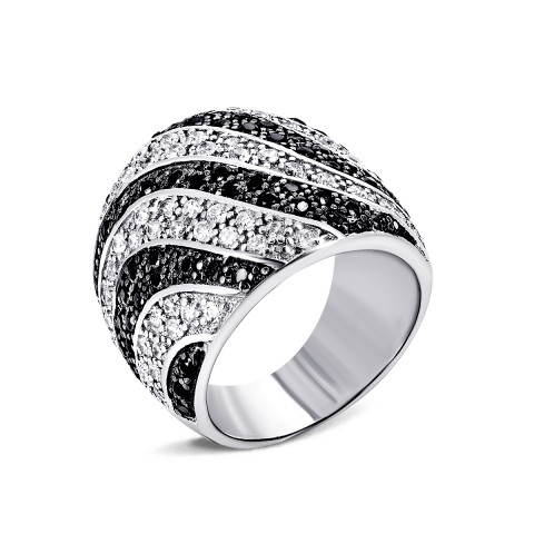 Серебряное кольцо с фианитами (7R24015)