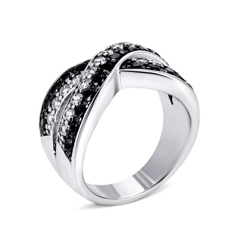 Серебряное кольцо с фианитами (7R24952)