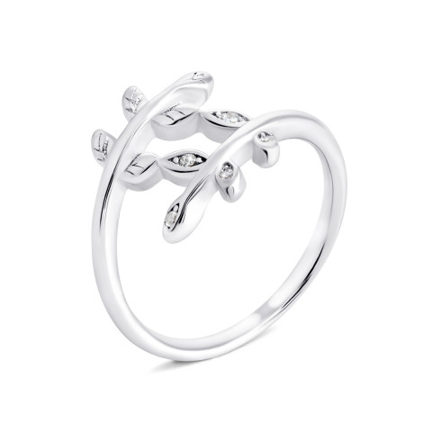Серебряное кольцо с фианитами (7RI66634)