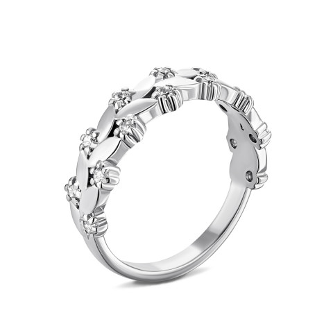 Серебряное кольцо с фианитами (8103 Р)