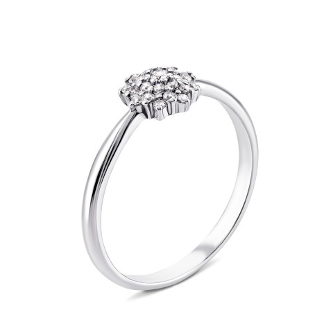 Серебряное кольцо с фианитами (81059б)