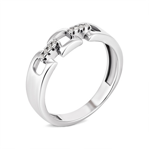 Серебряное кольцо с фианитами (81092б)
