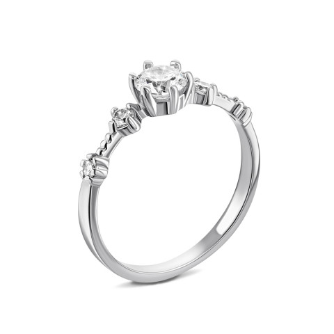 Серебряное кольцо с фианитами (8114 Р)