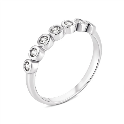 Серебряное кольцо с фианитами (814)