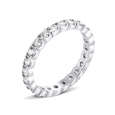 Серебряное кольцо с фианитами (81646/1б)